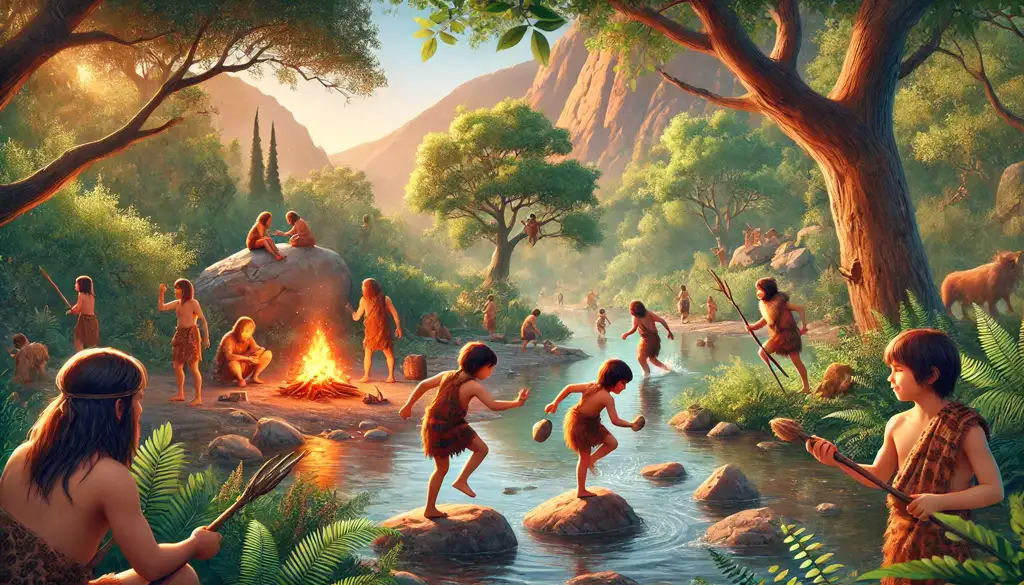 Cómo se divertían los Niños Prehistóricos