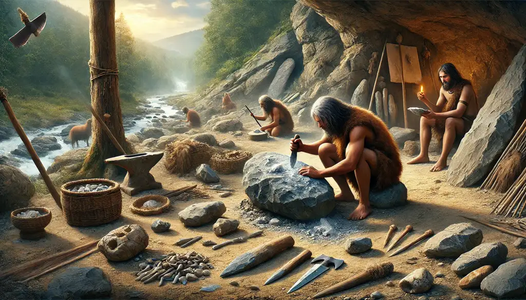 ¿Cómo se hacían las armas de piedra?