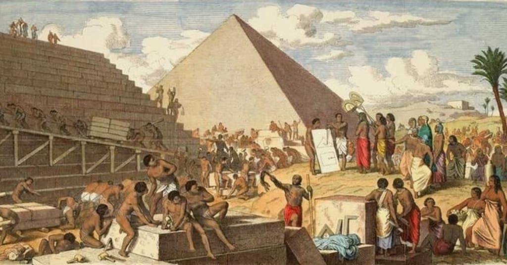construccion pirámides antiguo Egipto