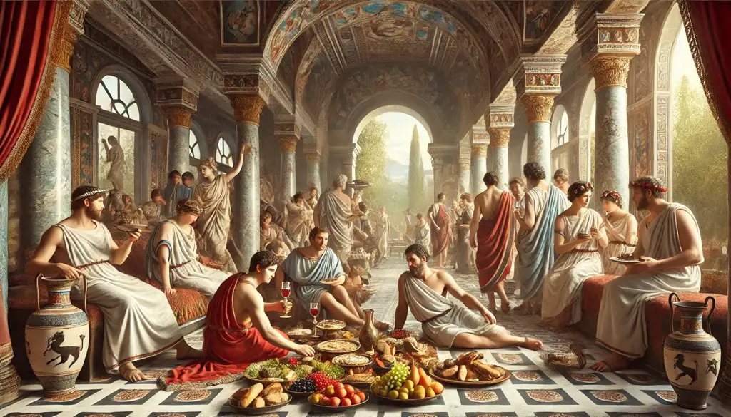 Dónde comían los romanos