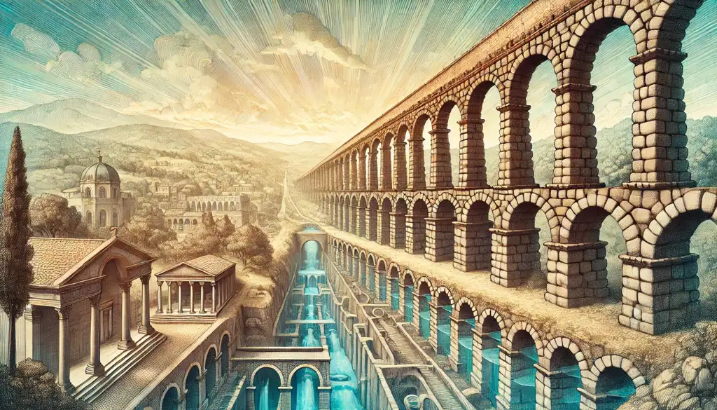 Cómo transportaban el agua los romanos