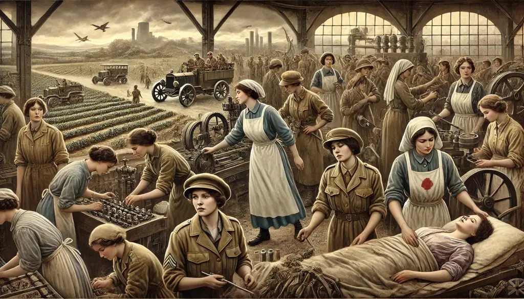 El papel de las mujeres durante la Primera Guerra Mundial