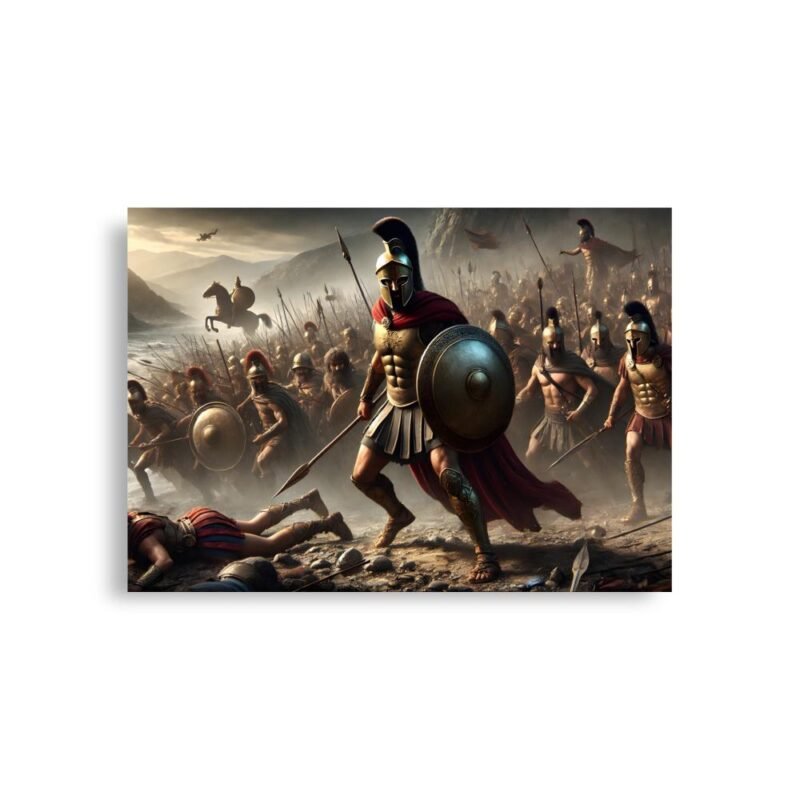 Póster "Leónidas en las Termópilas"