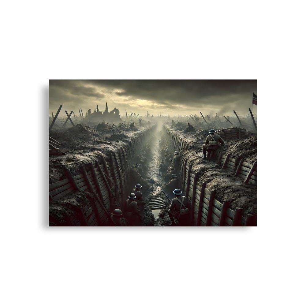 Póster "La Guerra en las Trincheras"