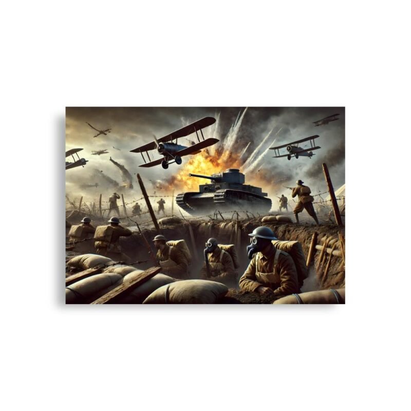 Poster personalizada Barata. Tácticas en la primera guerra mundial. Regalo