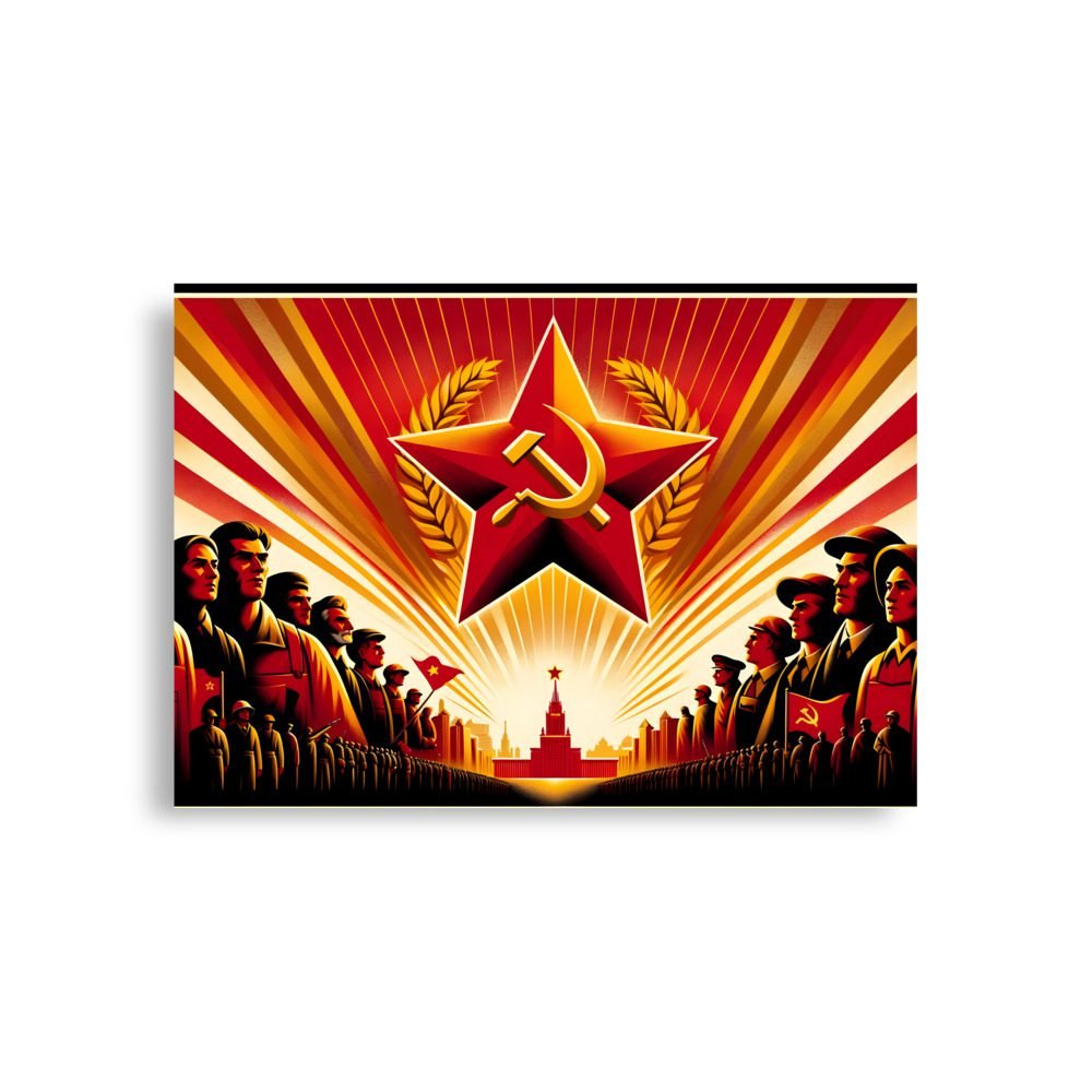 Póster "Unión y Fuerza: La Grandeza de la Unión Soviética"