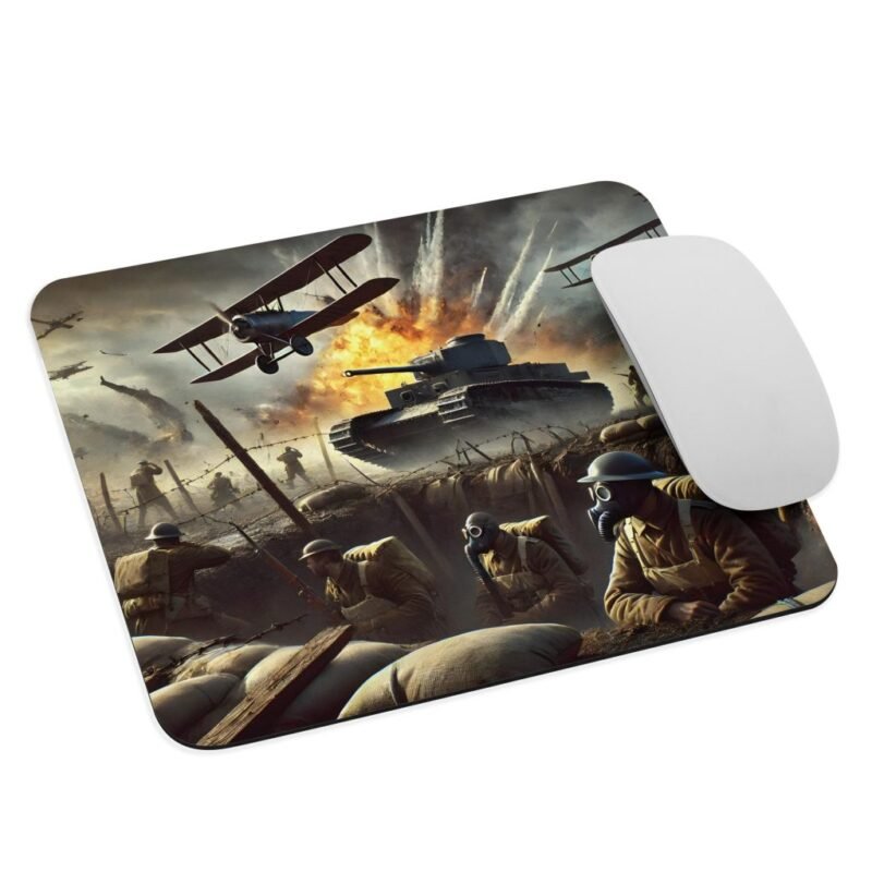 Alfombrilla de ratón personalizada Barata. Tácticas en la Primera Guerra Mundial. Regalo