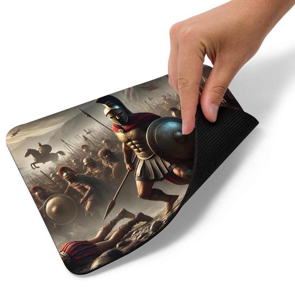 Alfombrilla de ratón "Leónidas en las Termópilas"