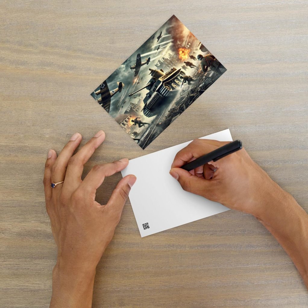 Tarjeta postal “Blitzkrieg: la guerra relámpago”