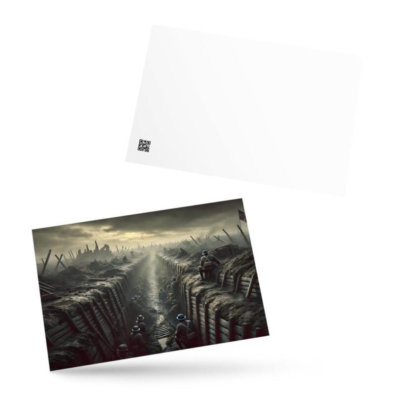 Tarjeta postal "La Guerra en las Trincheras"