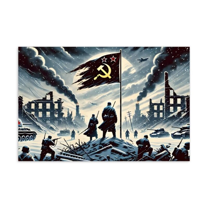 Tarjeta postal "La batalla de Stalingrado"