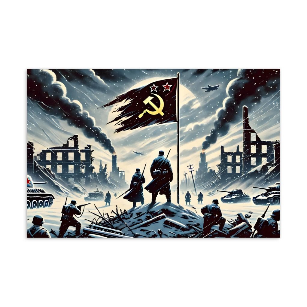 Tarjeta postal "La batalla de Stalingrado"