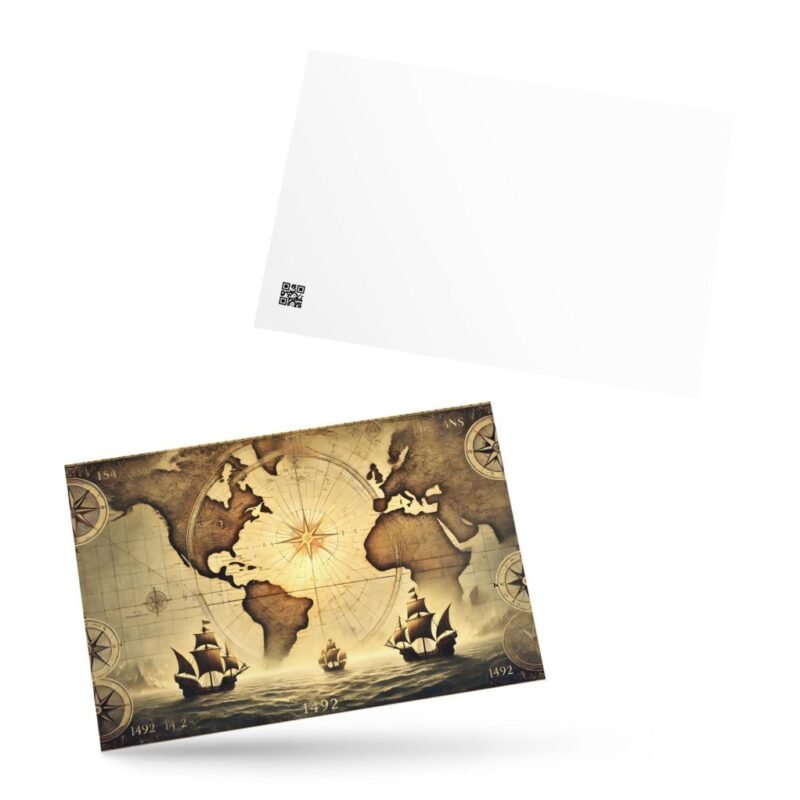 Tarjeta postal “El descubrimiento de América”