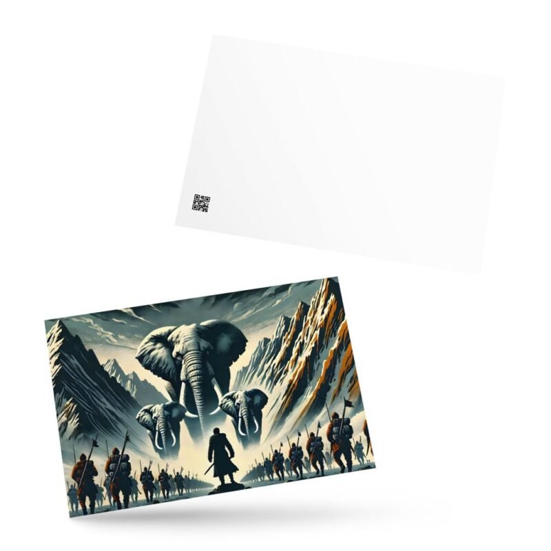 Tarjeta postal Aníbal: Cruzando los Pirineos