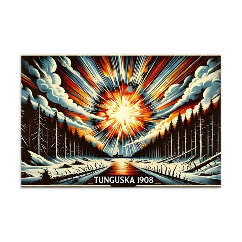 Tarjeta postal “Tunguska 1908”