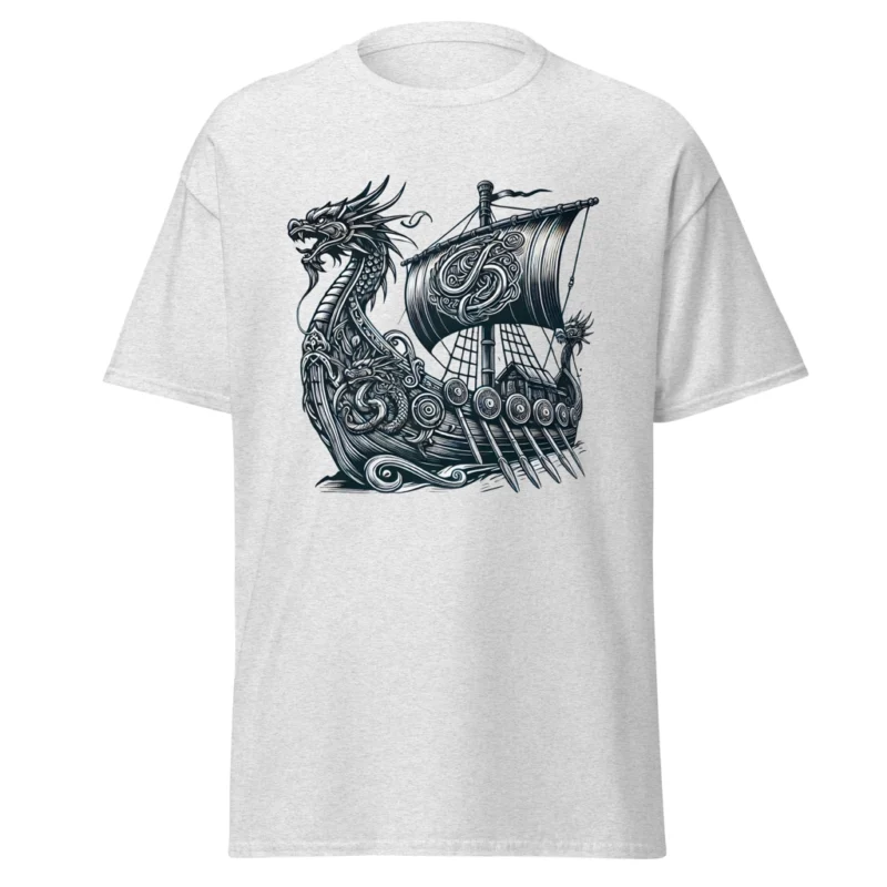 Camiseta "Drakar Vikingo: Espíritu de Aventura" . Historia. Regalo. Barata