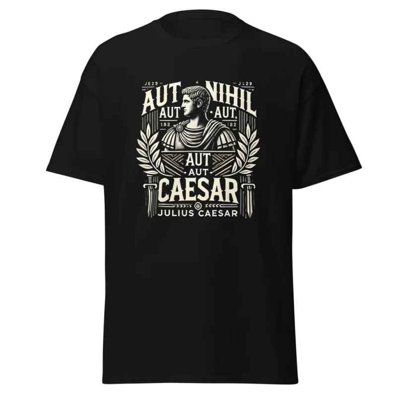 Camiseta “Aut Caesar, Aut Nihil”. Barata. Regalo. Citas Julio César