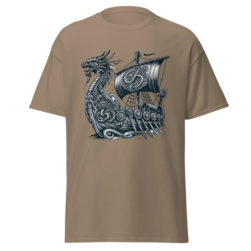Camiseta "Drakar Vikingo: Espíritu de Aventura" . Historia. Regalo. Barata