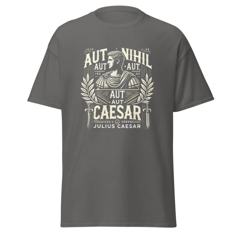 Camiseta “Aut Caesar, Aut Nihil”. Barata. Regalo. Citas Julio César