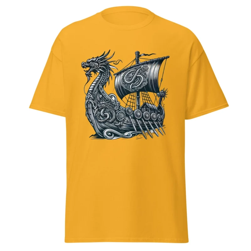 Camiseta "Drakar Vikingo: Espíritu de Aventura" . Historia. Regalo. Barata