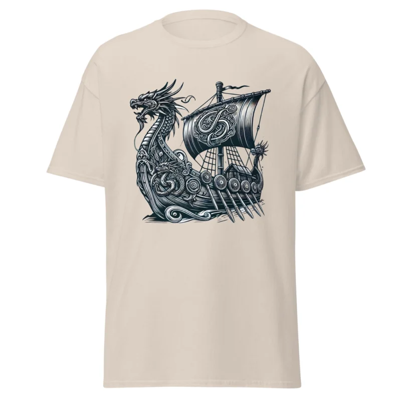 Camiseta "Drakar Vikingo: Espíritu de Aventura" . Historia. Regalo. Barata