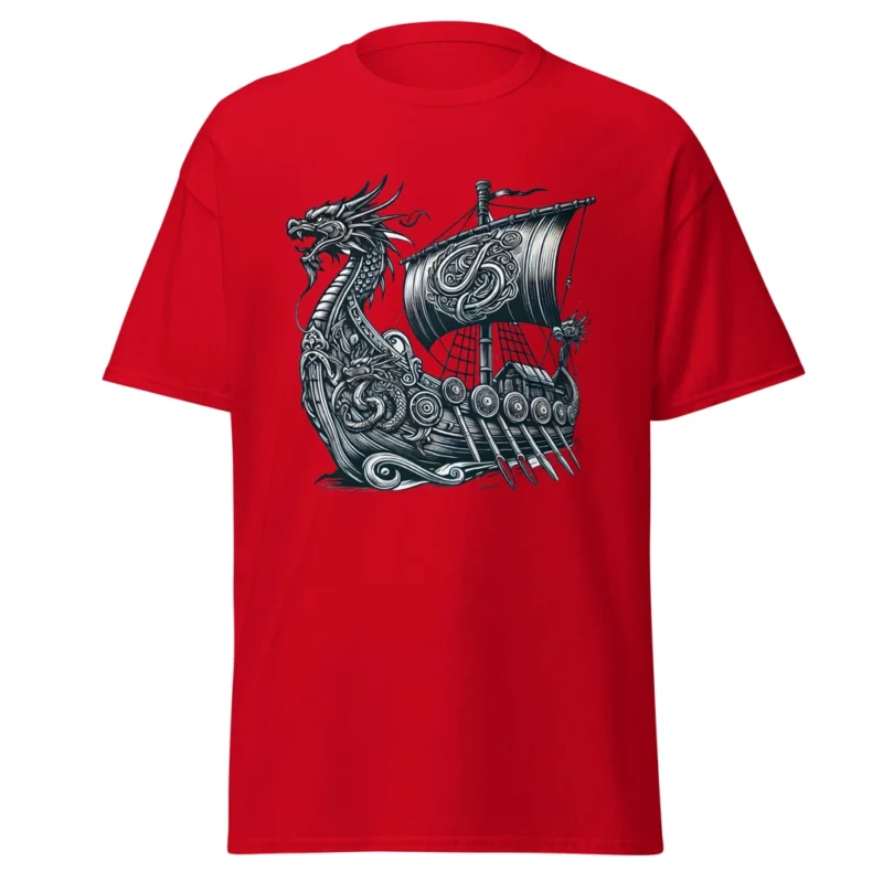 Camiseta "Drakar Vikingo: Espíritu de Aventura" . Historia. Regalo. Barata