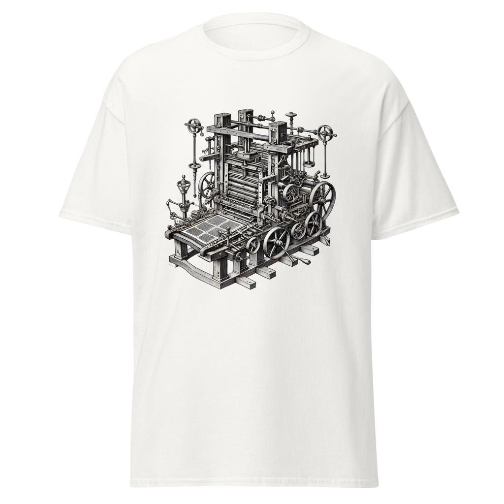 Camiseta "La imprenta de Gutenberg"