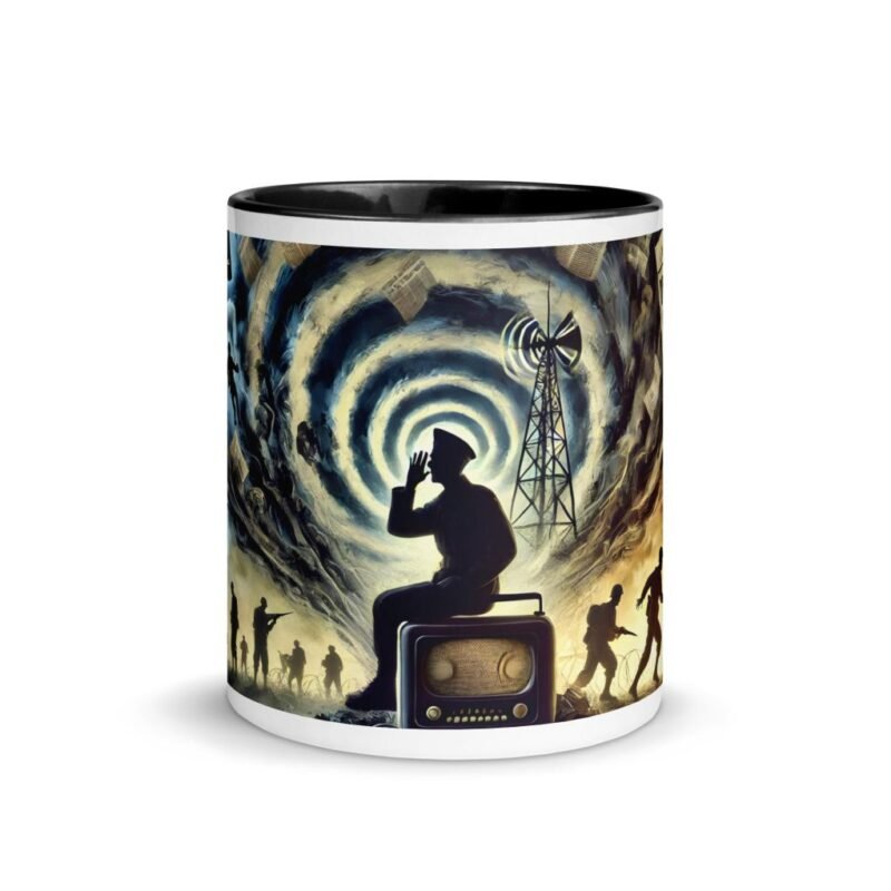 Taza color «Desinformación en la Guerra»