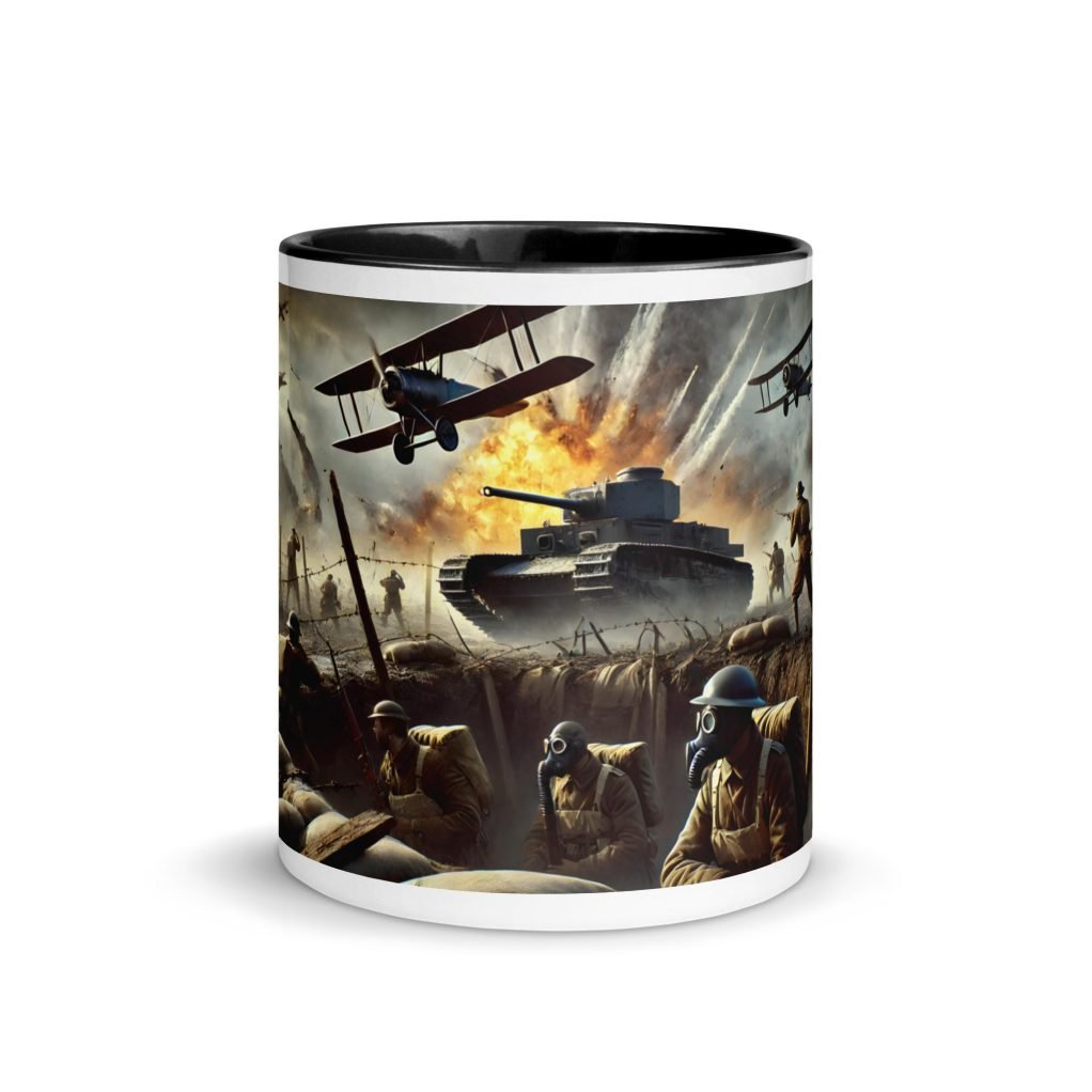 Cheap personalized mug. Tactics in the First World War. Gift