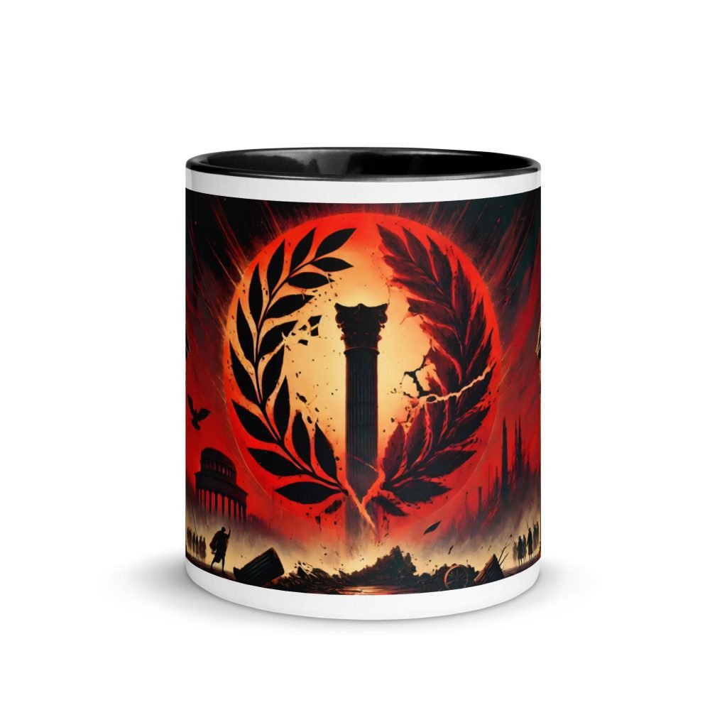 Taza “La caída del imperio romano”