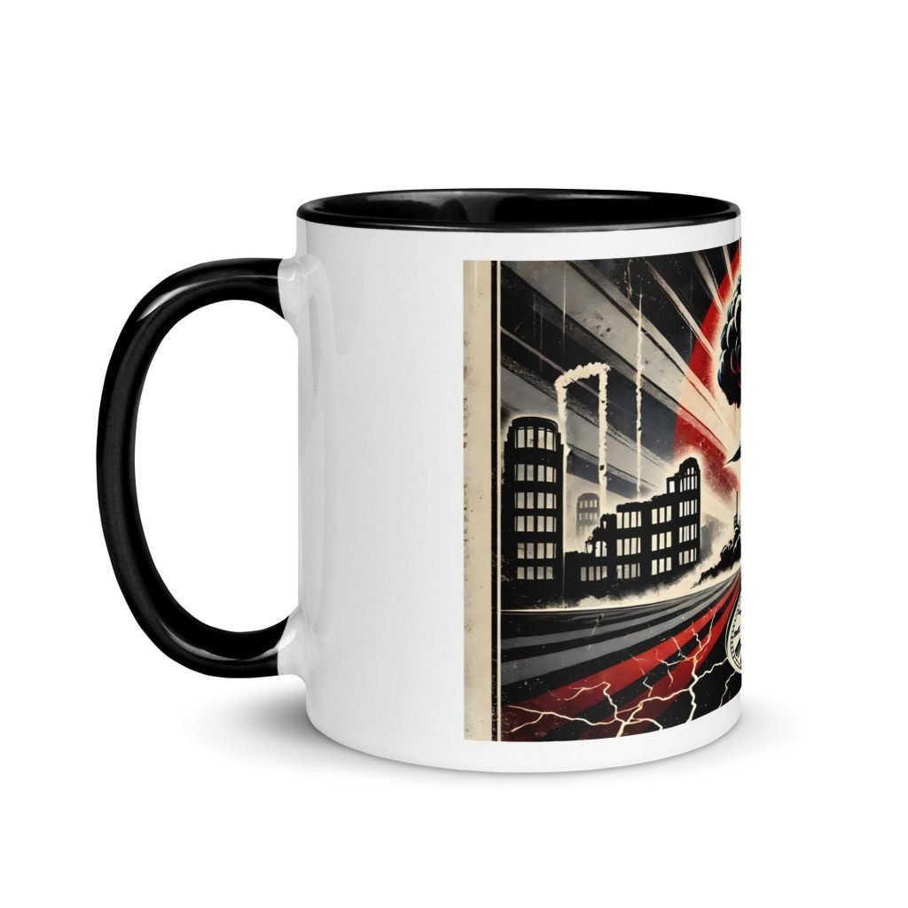 Taza color “La bomba de Iroshima”