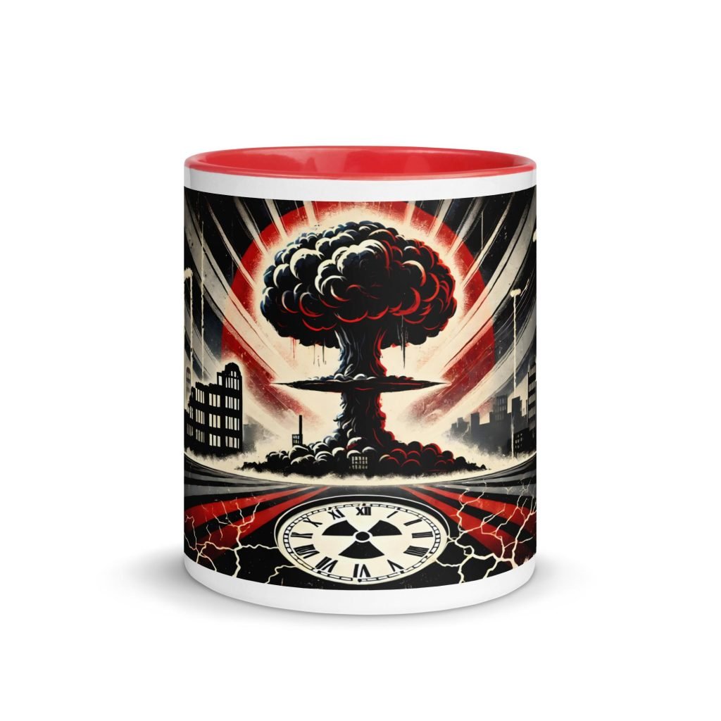 Taza color “La bomba de Iroshima”