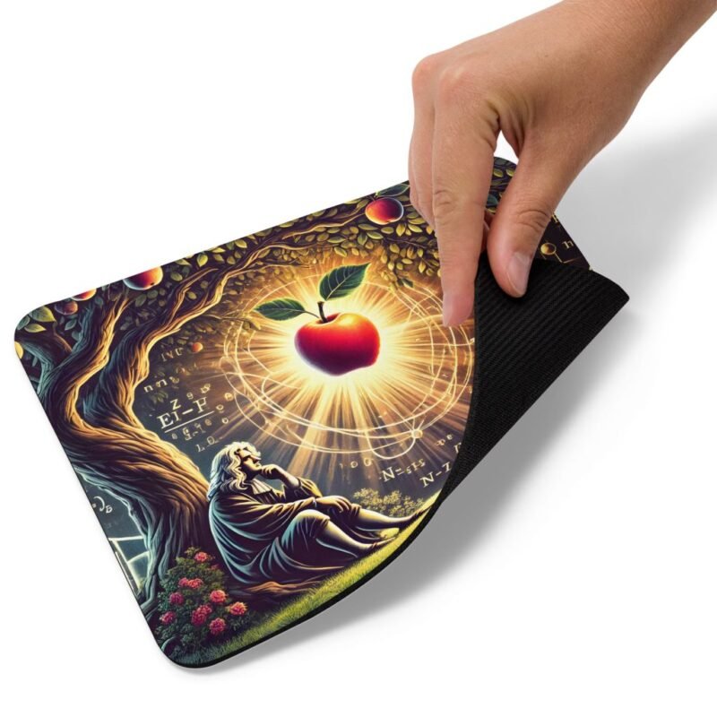 Alfombrilla de ratón "La Inspiración de Newton: El Momento que Cambió la Ciencia"