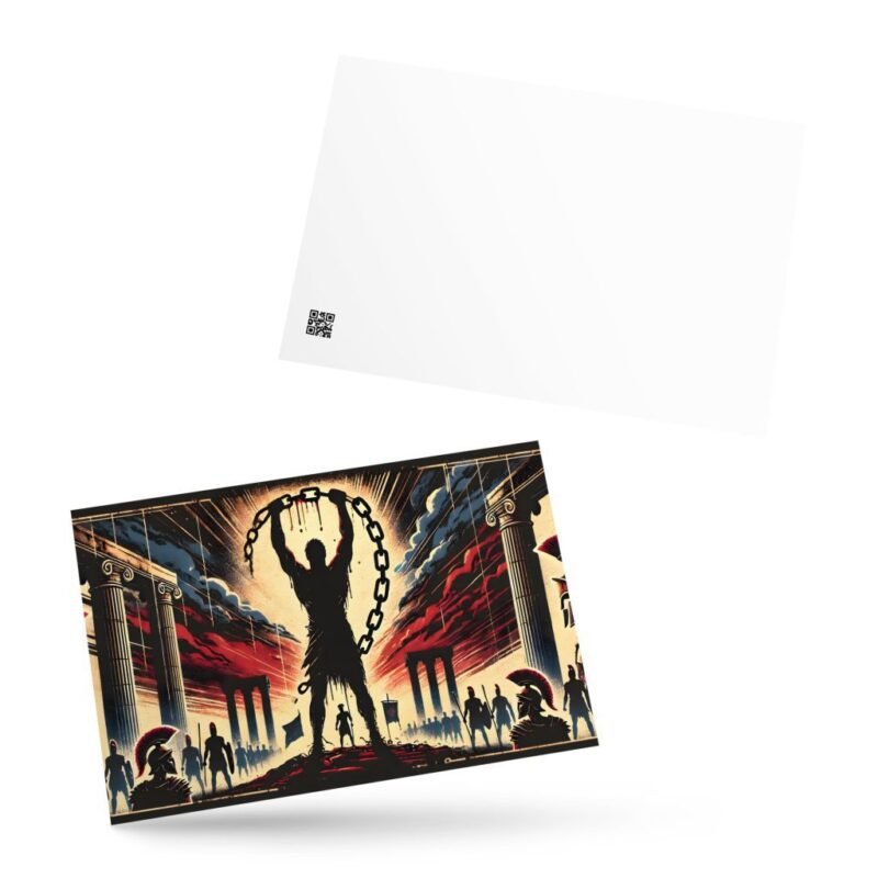 Tarjeta postal “La Rebelión de Espartaco”