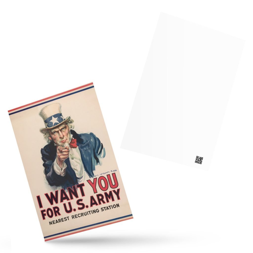 Tarjeta Postal "El Tío Sam te necesita"