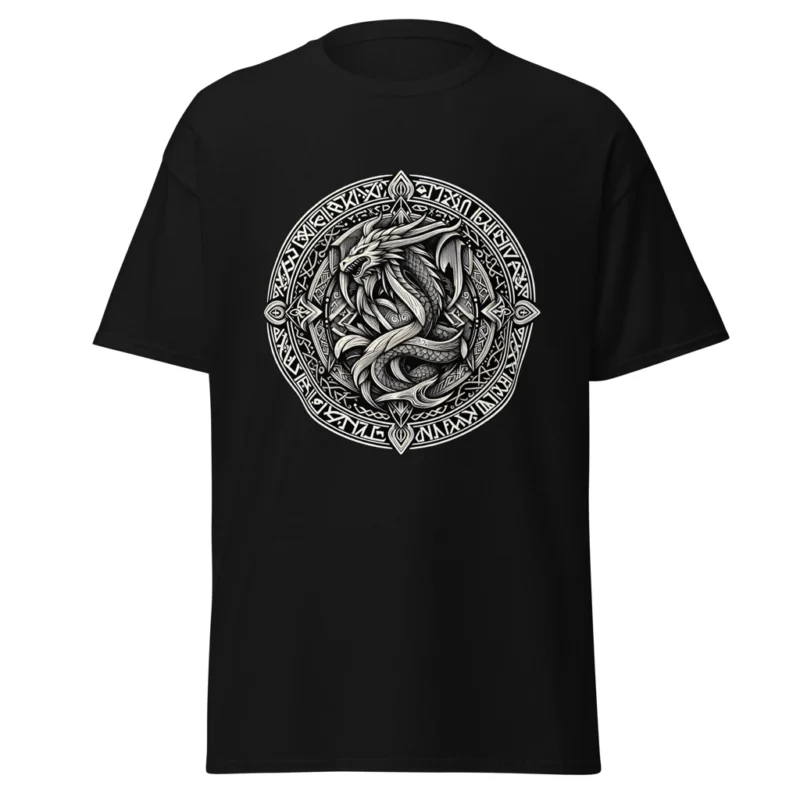Camiseta "Runa Vikinga del Dragón Guardián"