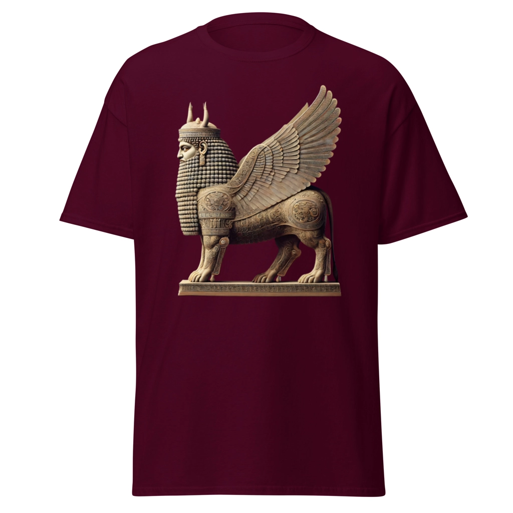 Camiseta "El Majestuoso Lamassu: Guardián Sumerio de la Antigüedad" - Imagen 2