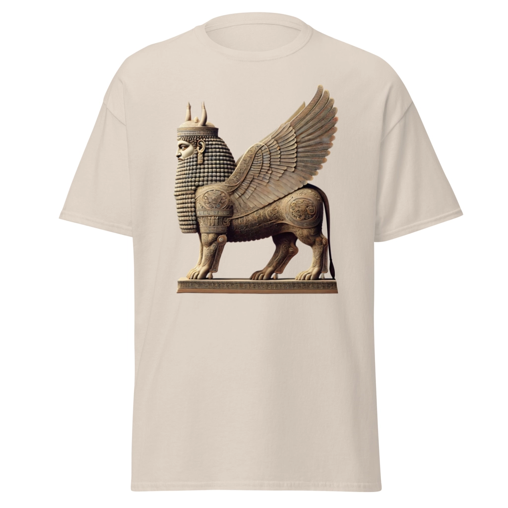 Camiseta "El Majestuoso Lamassu: Guardián Sumerio de la Antigüedad" - Imagen 3