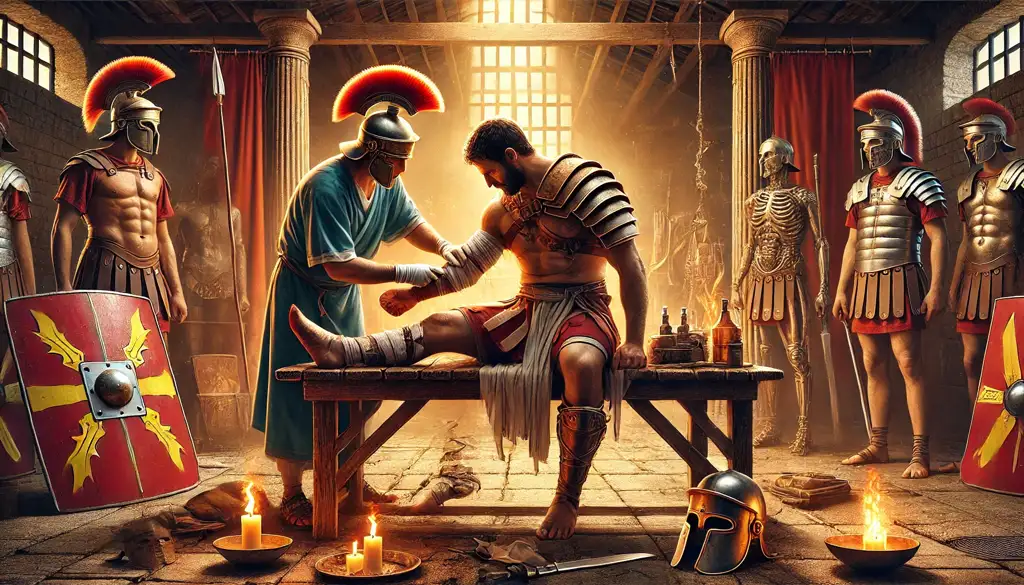 La salud y el cuidado médico de los gladiadores