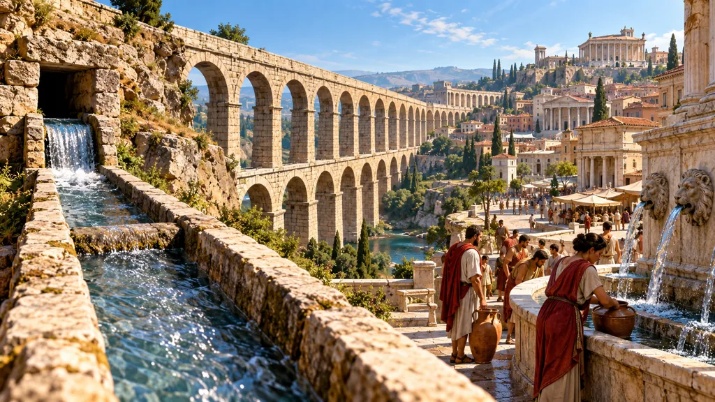 Cómo transportaban el agua los romanos