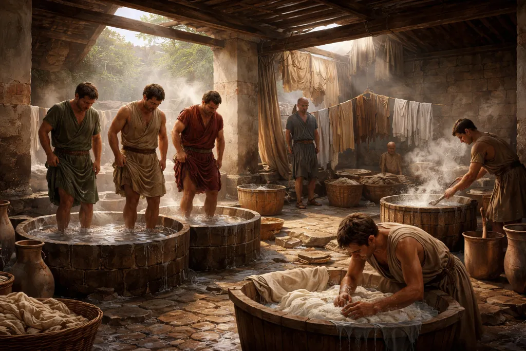 Cómo Lavaban la Ropa los Romanos