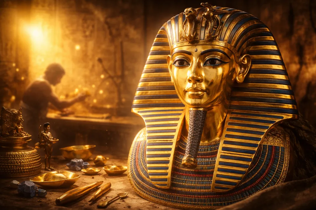 Cómo se hizo la máscara de Tutankamón