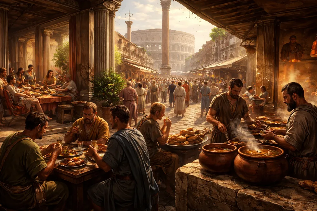 Dónde comían los romanos