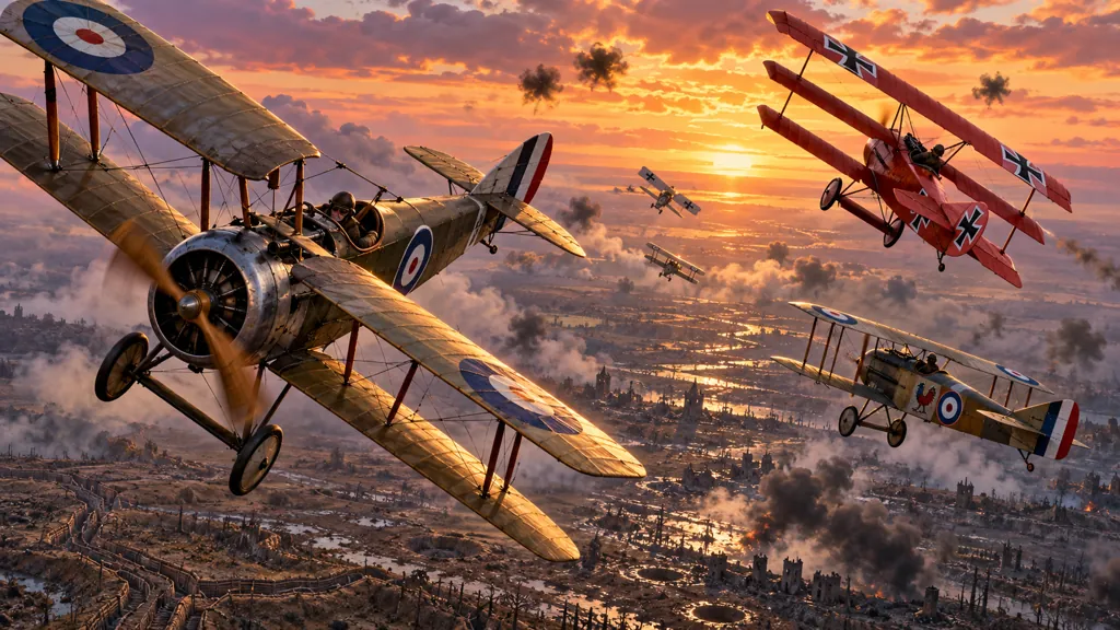 Qué aviones se usaron en la Primera Guerra Mundial: modelos, características y combates aéreos