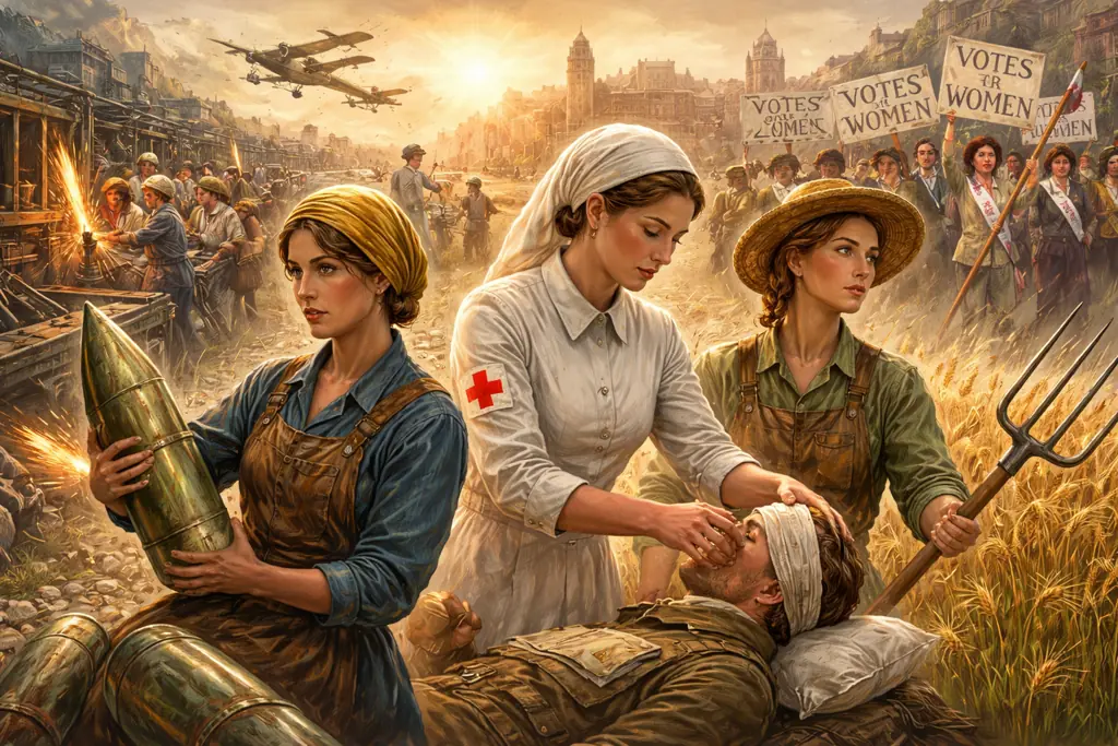 El papel de las mujeres durante la Primera Guerra Mundial