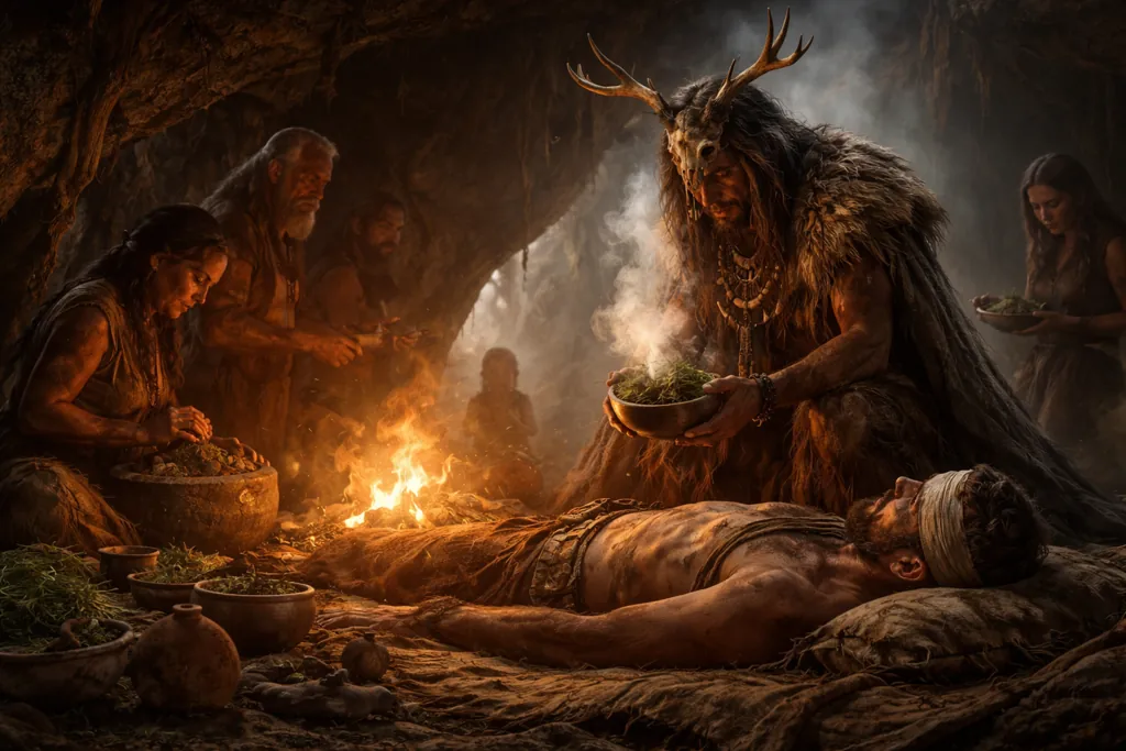 En la prehistoria, la cura de las enfermedades