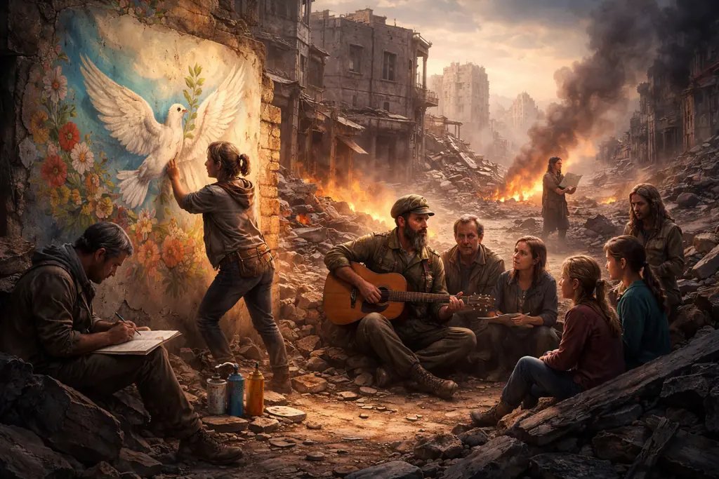 Impacto del arte y la cultura en tiempos de guerra resistencia a través de la creatividad