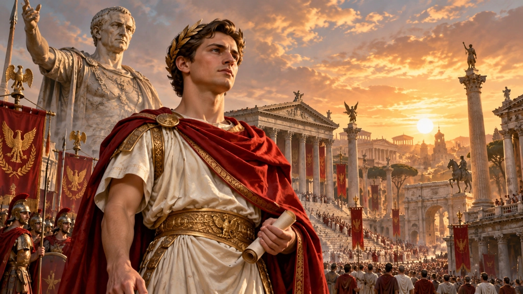 Quién sucedió a Julio César como emperador de Roma