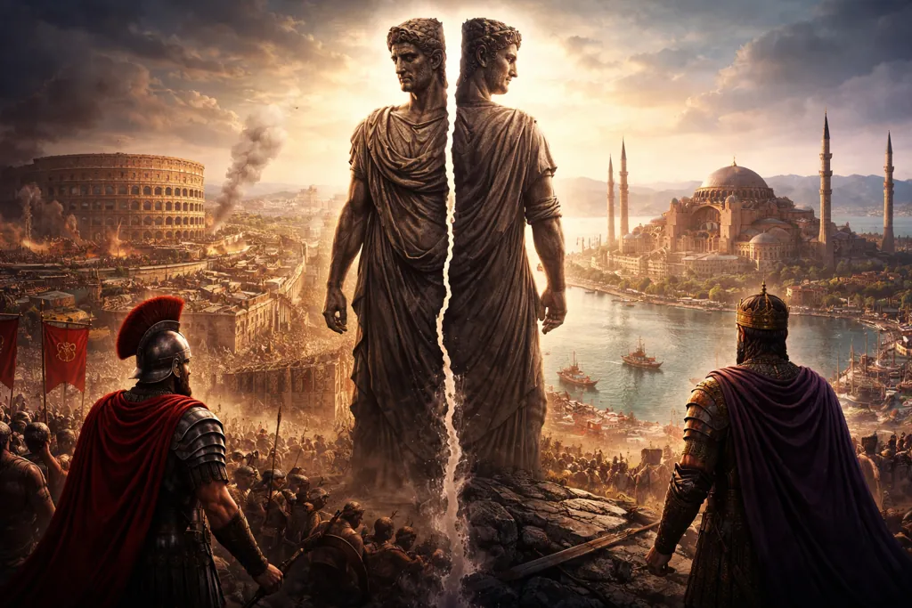 Por qué se divide el Imperio Romano