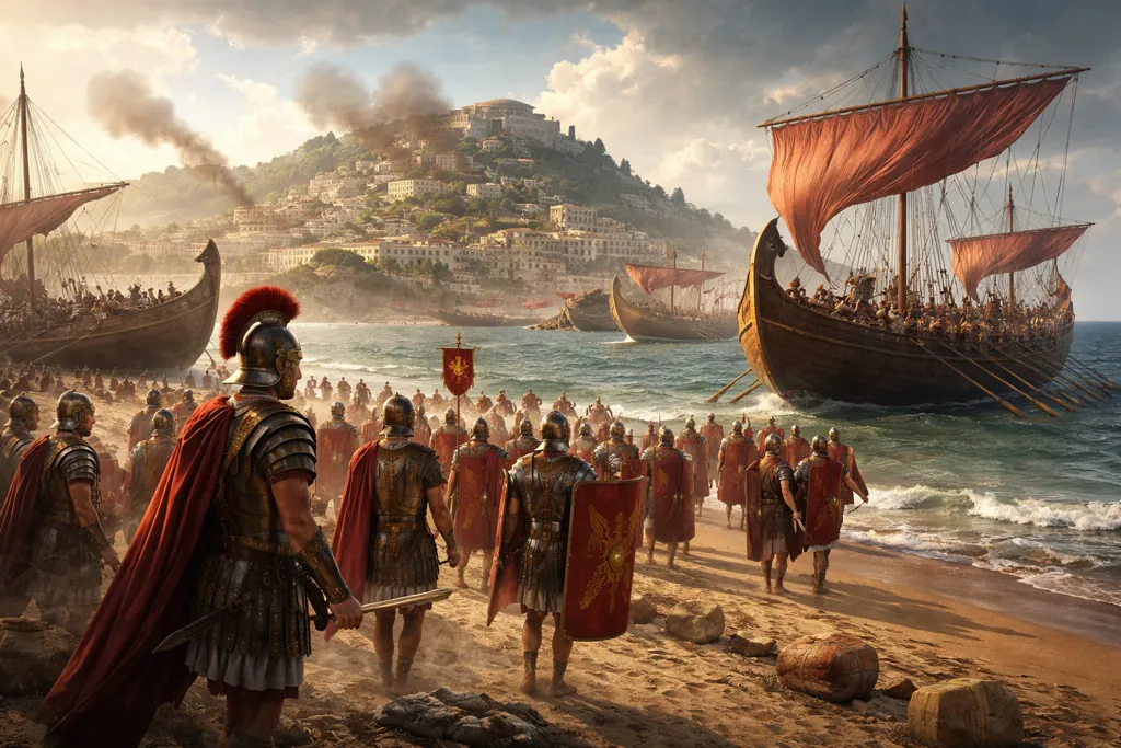 ¿Por dónde entraron los romanos a la península ibérica